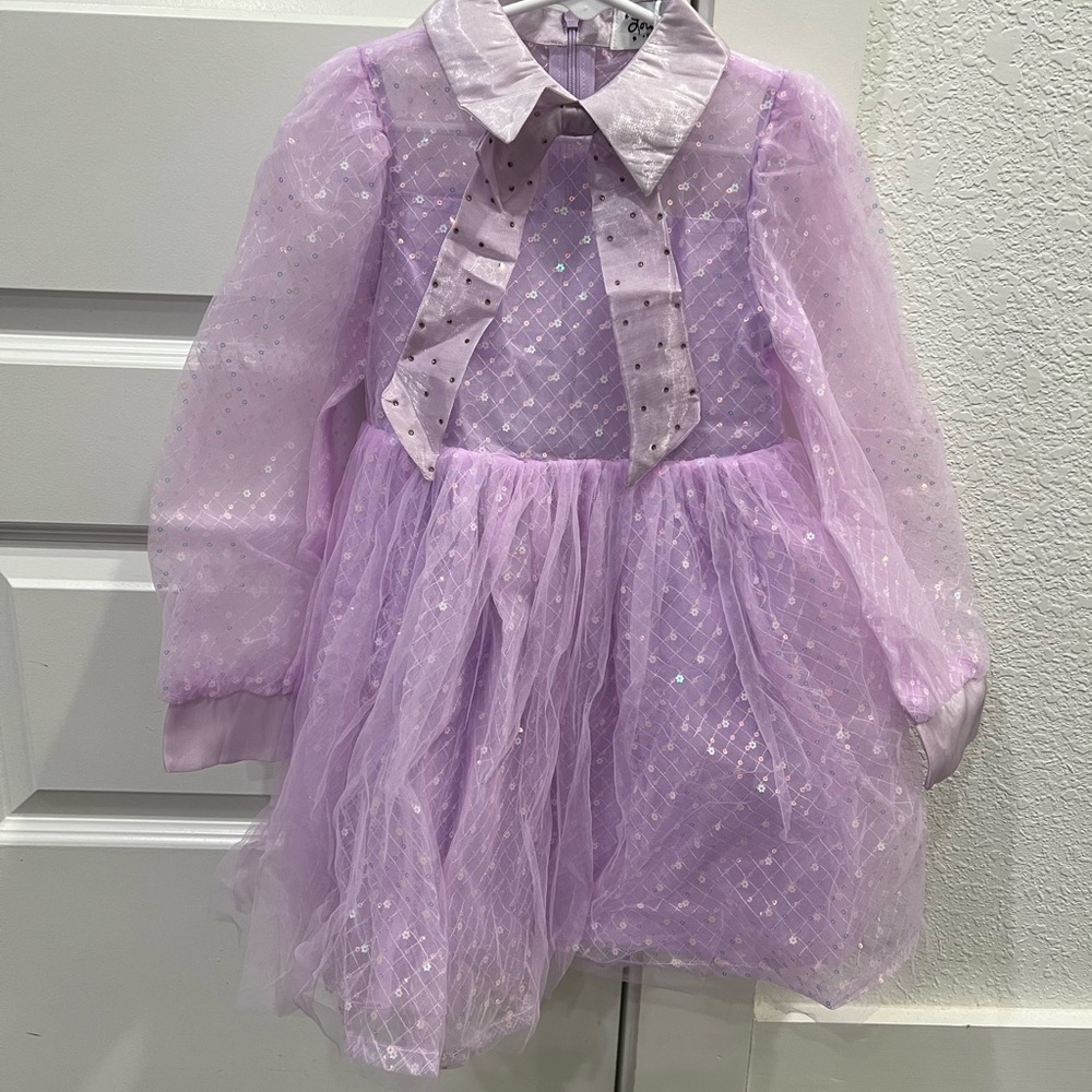 Lola + The Boys Lavender Sparkle Costume Dress